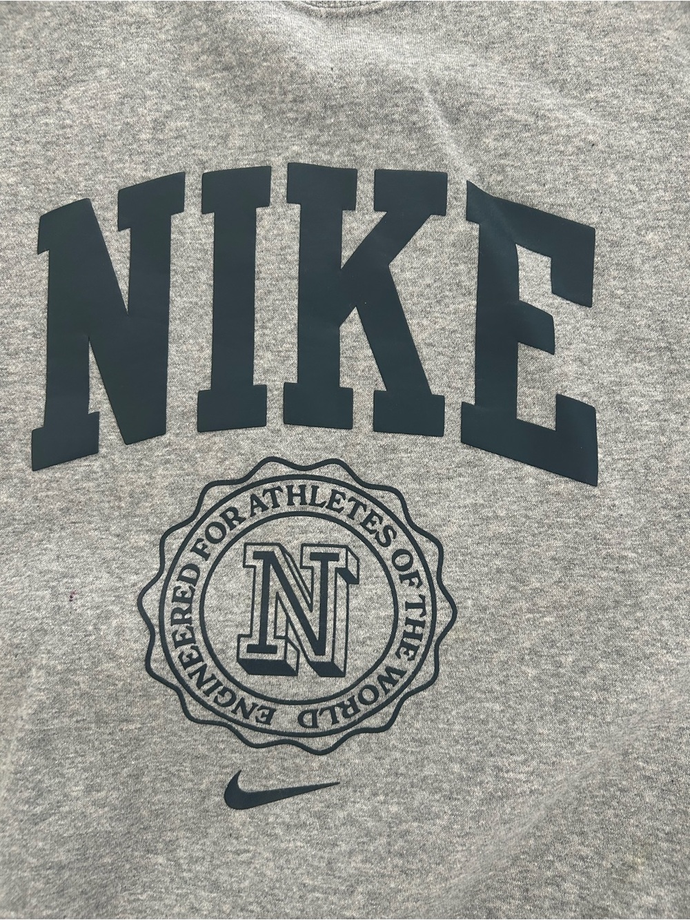 NWOT Nike Women’s Sportswear Phoenix Fleece Heritage Grey Sweatshirt Size S - Picture 2 of 6